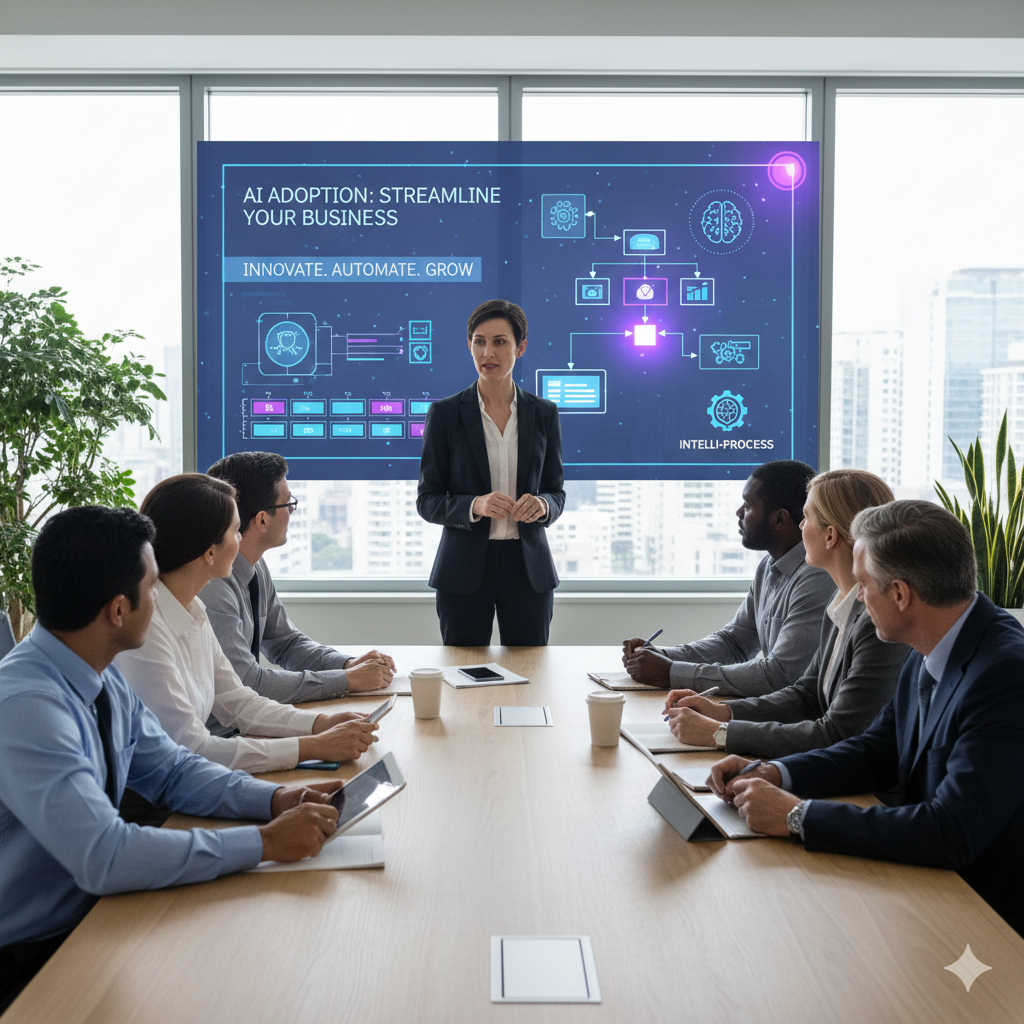 Ilustración capacitaciòn de IA